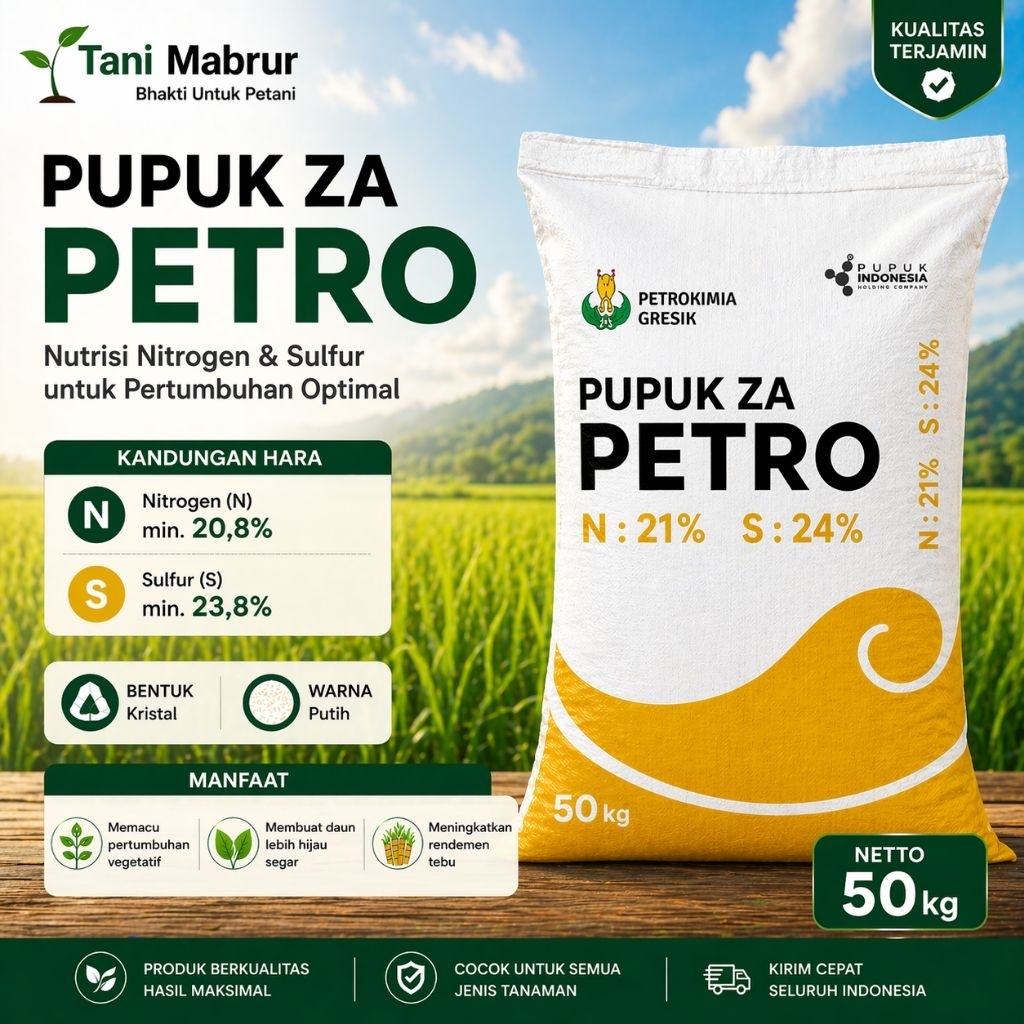 ZA Petro 25KG / 50KG - Pupuk Petrokimia Gresik