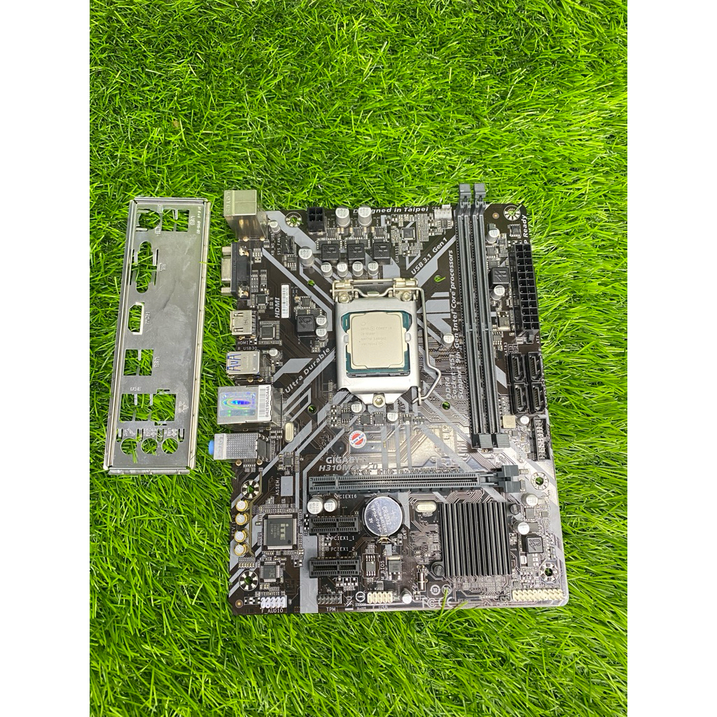 PAKET PROCESSOR INTEL CORE i3 9100F - MOTHERBOARD GIGABYTE H310M H 2.0 BEKAS NORMAL TESTED