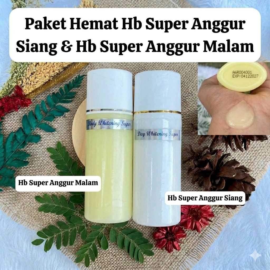 PAKET HB DOSTING AGR 004001 HB SUPER DOSIS TINGGI WHITENING KLOBE AROMA ANGGUR SKIN GLOW