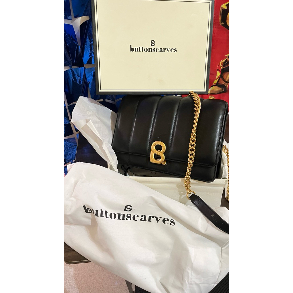 buttonscarves nora bag black