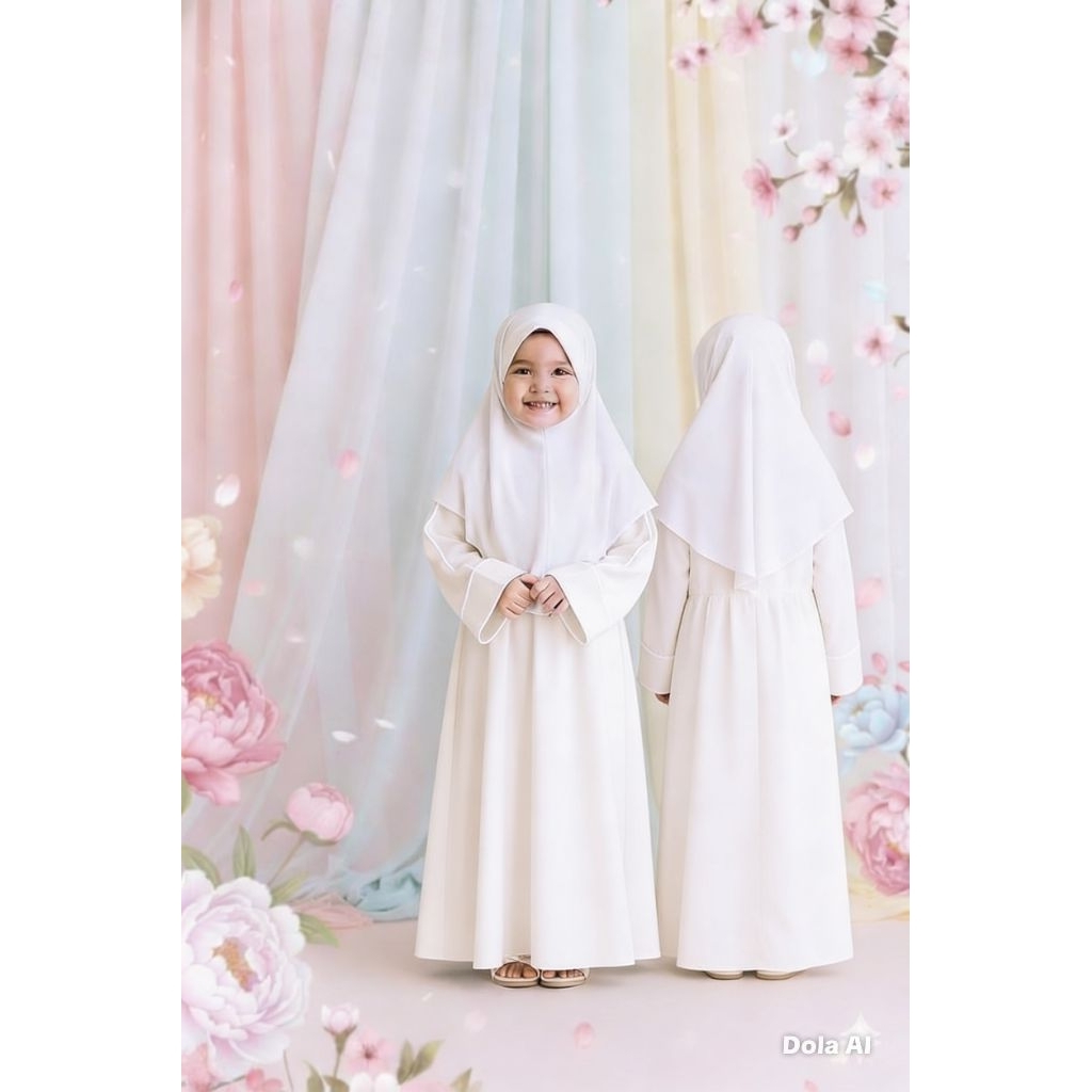 ABAYA PUTIH KHAS SUNDA NYAMAN DI PAKE ENAK DI LIHAt