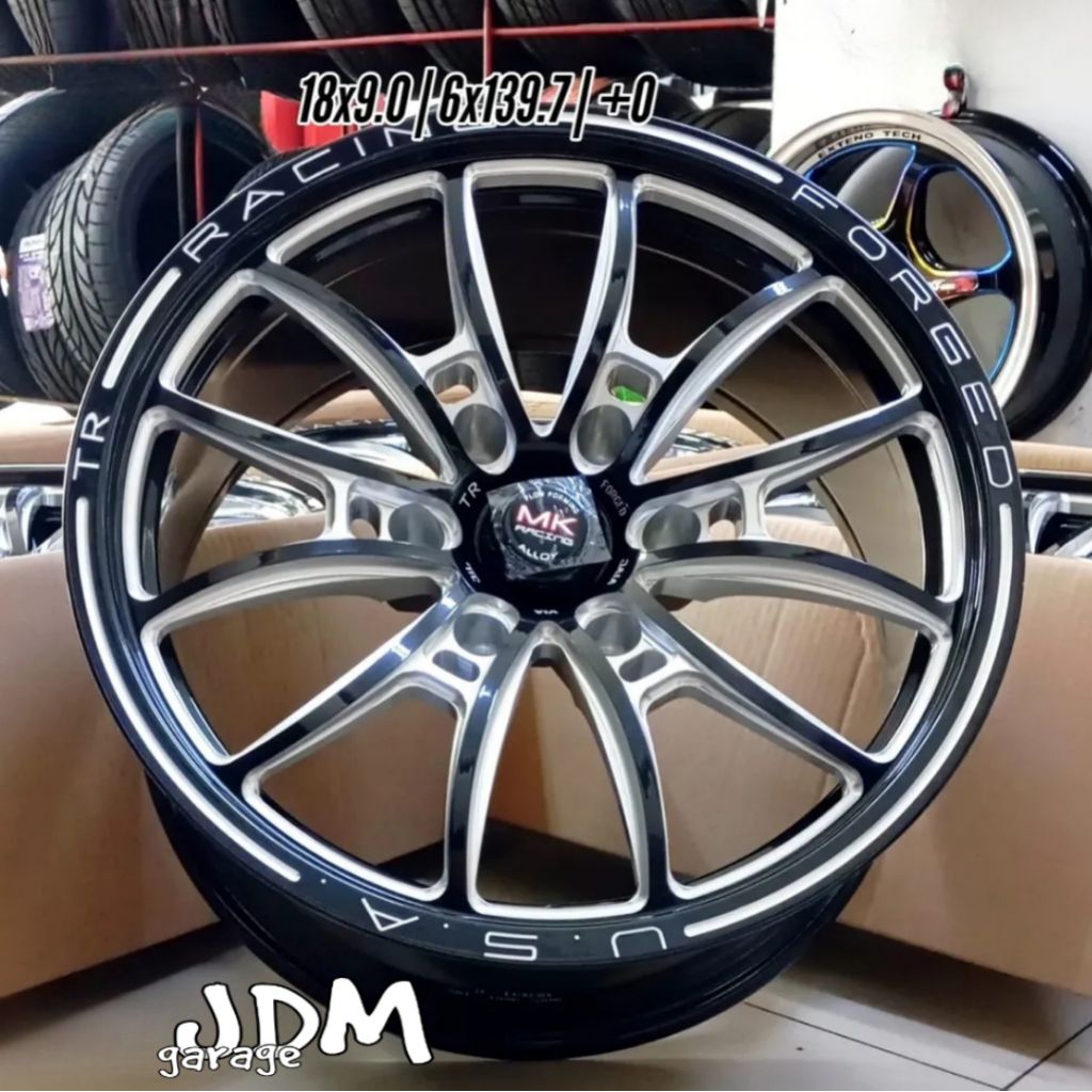 velg WHEEL DRAG MK2 FLOW FORMING ring 18 lebar 9 pcd 6x139,7 velg mobil r18 pajero Hilux velg racing