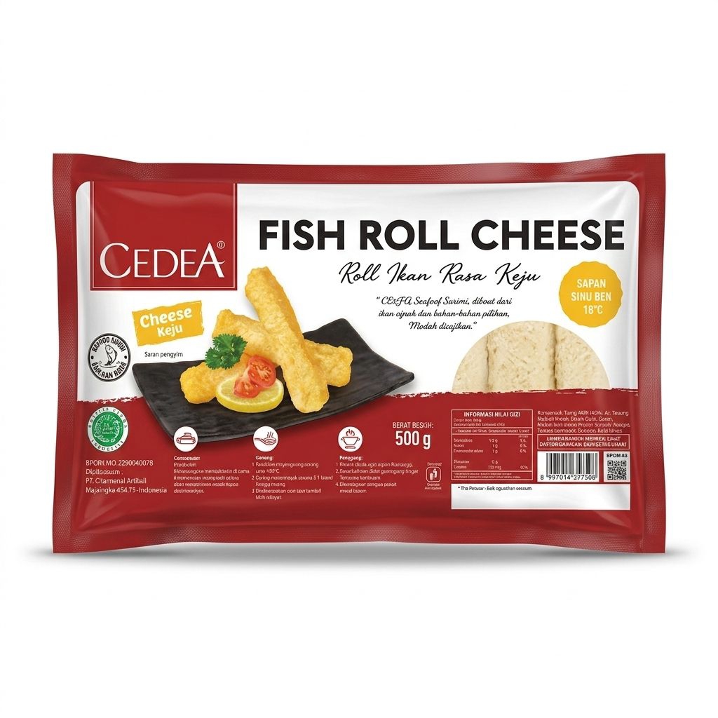 Cedea Fish Roll Cheese/Keju 500gr