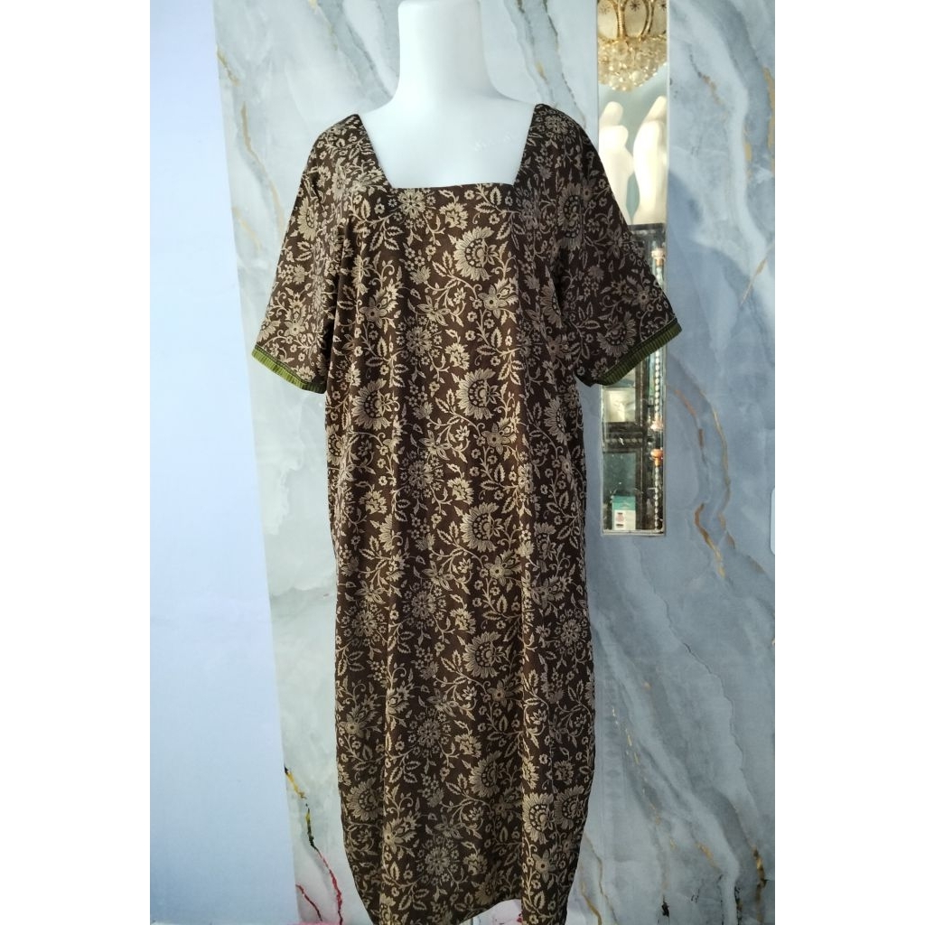 Dress Batik Kurti India Sipon Ld 122 jumbo xxxl tipis murah 47000 Preloved Ya