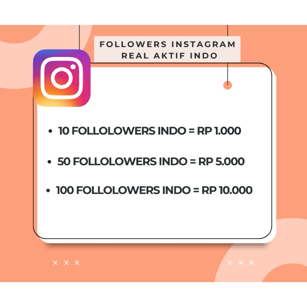 folls followers ig instagram real aktif indonesia premium bergaransi no drop