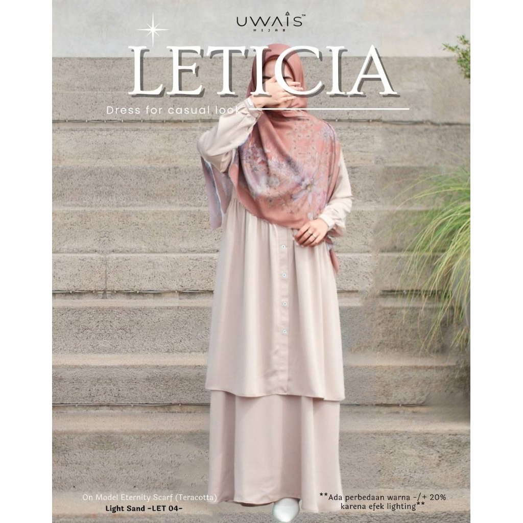 Gamis Leticia Dress Uwais Hijab