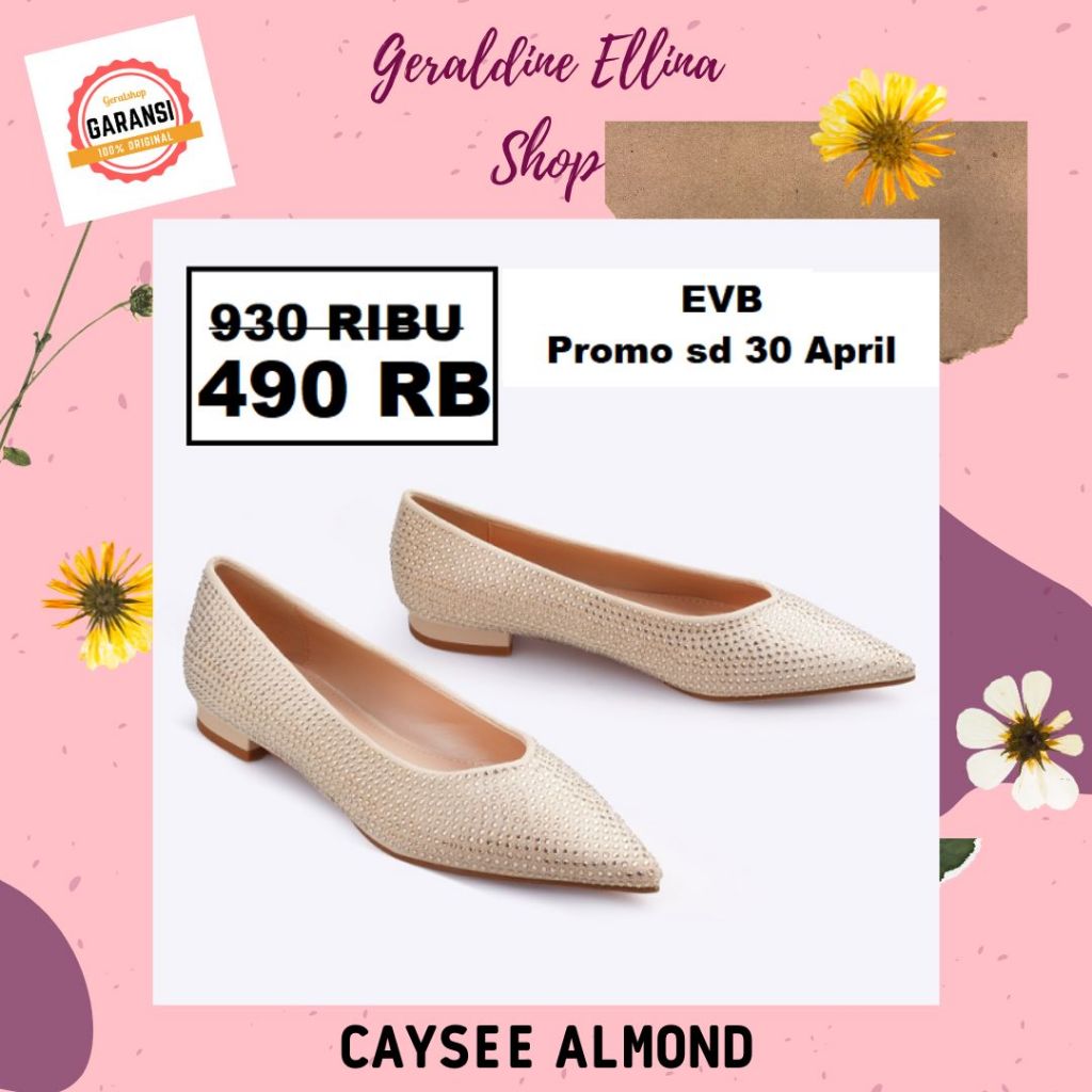 Sepatu flat shoes wanita EVB original 100% SALE seri CAYSEE