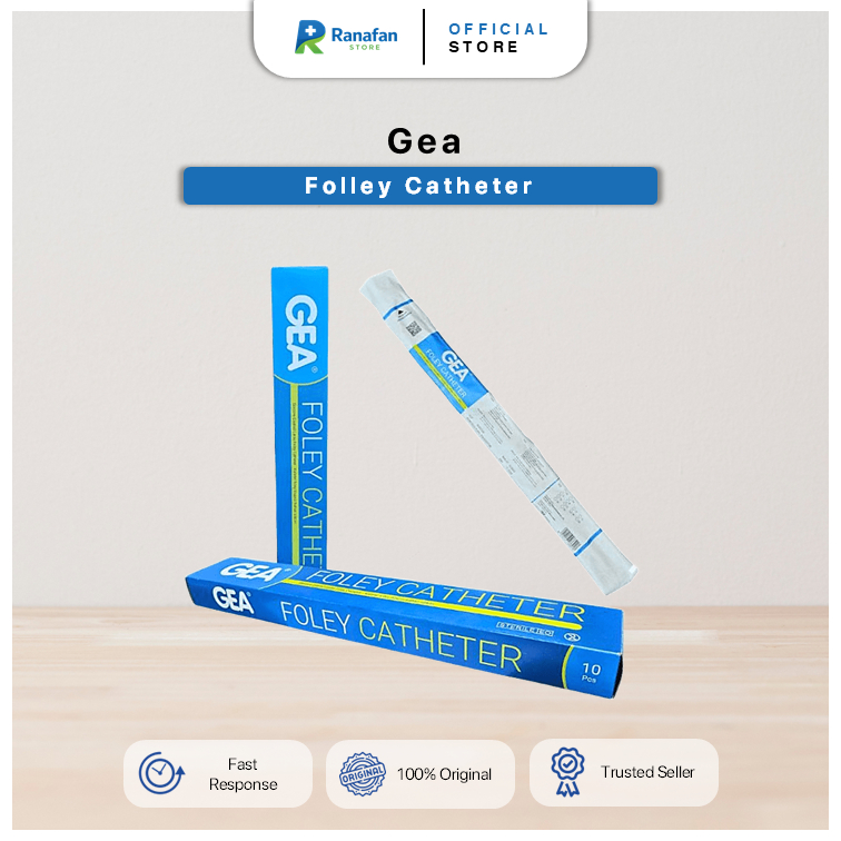 Gea Folley Catheter Kateter Urin Medis Steril Fleksibel & Aman (Satuan)