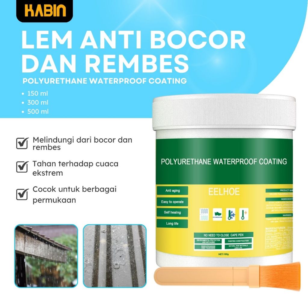 Lem Transparan Anti Bocor Lem Perekat Bening Anti Bocor Waterproof Sealent Transparant 300gr