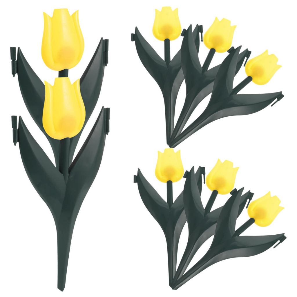 10PCS/Tas Pagar Taman Tulip Plastik Kualitas Tinggi Pagar Taman Mini Tulip Awet & Kokoh Untuk Indoor