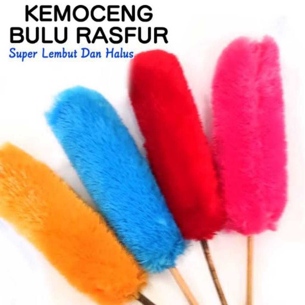 Kemoceng Rasfur Tebal/Kemoceng Mobil Anti Gores Sulak Bulu Boneka Lembut Arum Manis Anti Debu