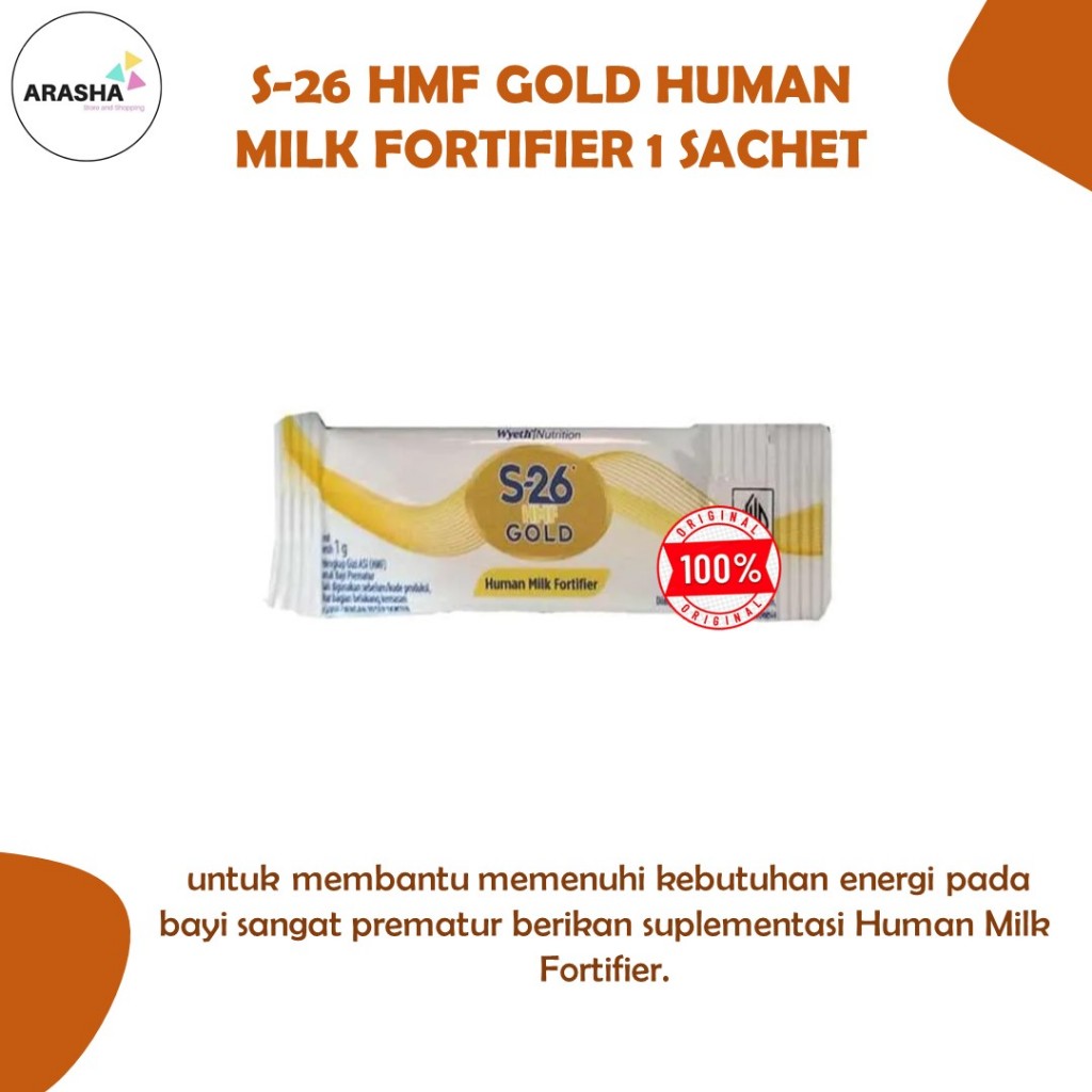 S-26 HMF GOLD HUMAN MILK FORTIFIER 1 SACHET S26 GOLD HMF PELENGKAP ASI