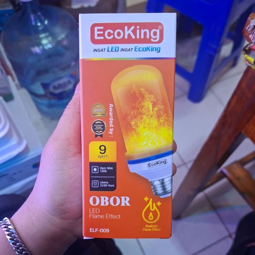 ECOKING Lampu Api / Lampu Obor Api / LED Bohlam Api 9 Watt