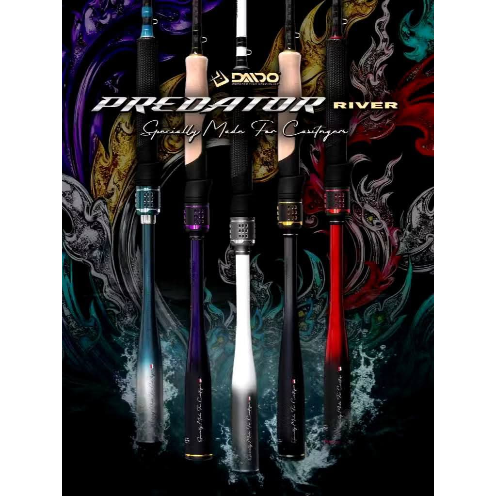 Joran Pancing DAIDO PREDATOR RIVER Panjang 662/198 Sudah Saltwater Resistant & Ring Guide Fuji
