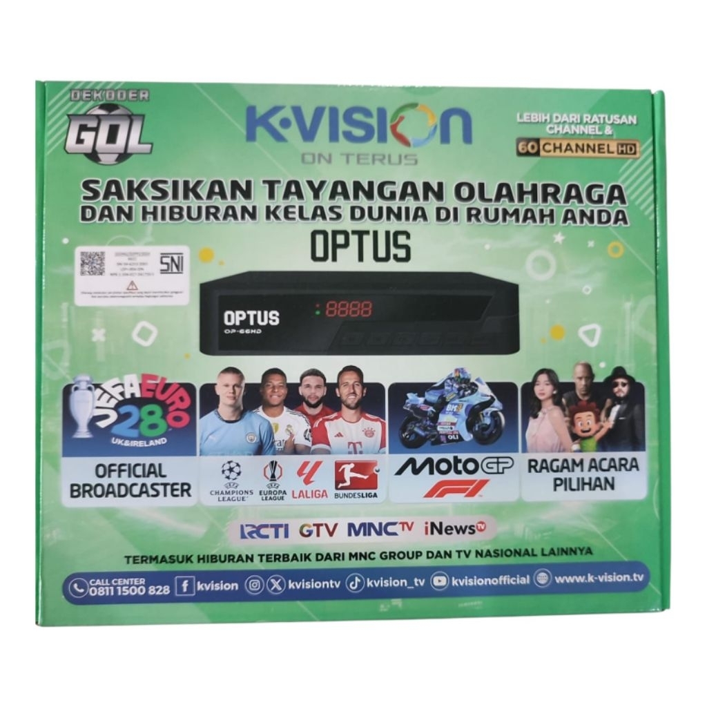 Receiver NEW OPTUS 66HD Kvision
