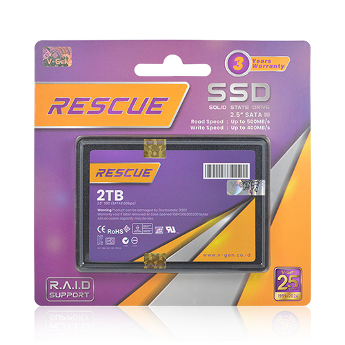 V-GeN SSD Rescue SATA III - 128GB, 256GB, 512GB, 1TB - SSD SATA, 2.5" INCH, 2.5 INCH VGEN Rescue