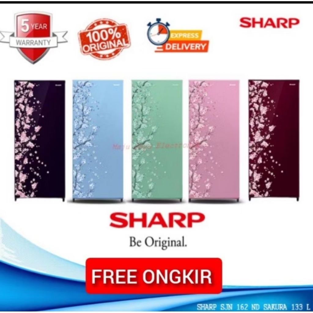 KULKAS SHARP 1 PINTU SJN162 KAPASITAS 133 LITER/ PROMO