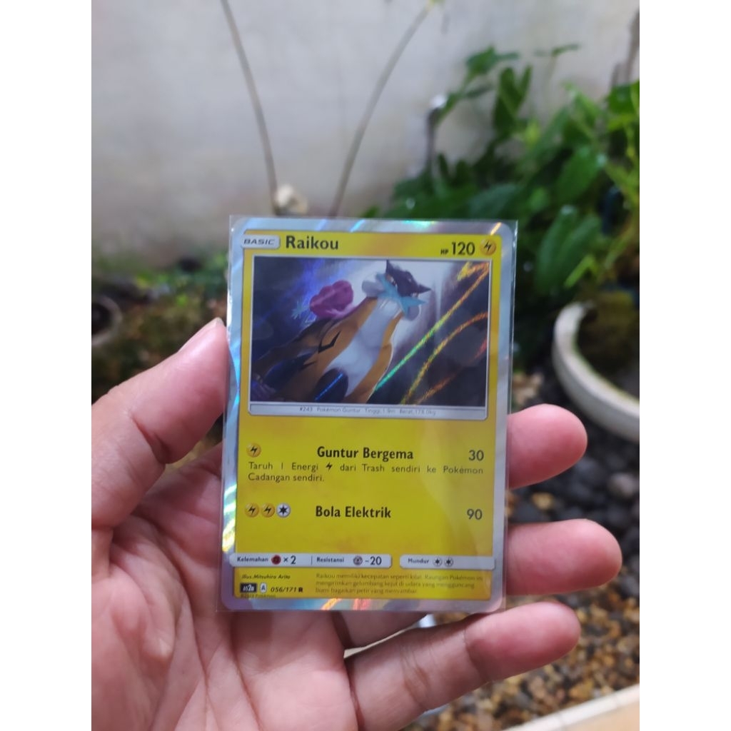 Kartu Pokemon TCG Indonesia Raikou Foil AS2a 056/171 R