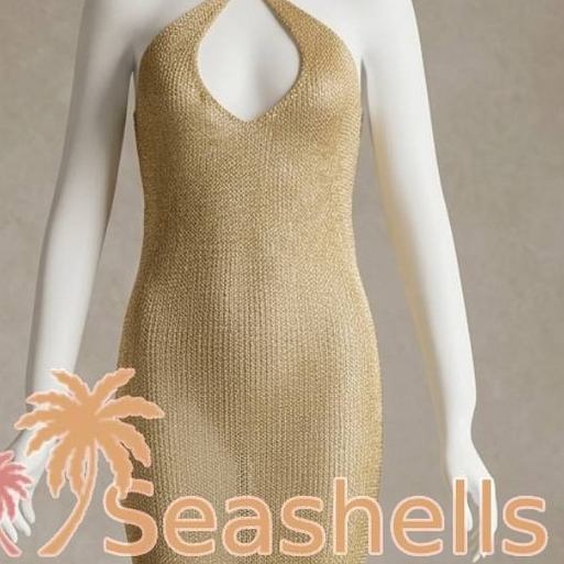 Mini Dress Gold Glitter