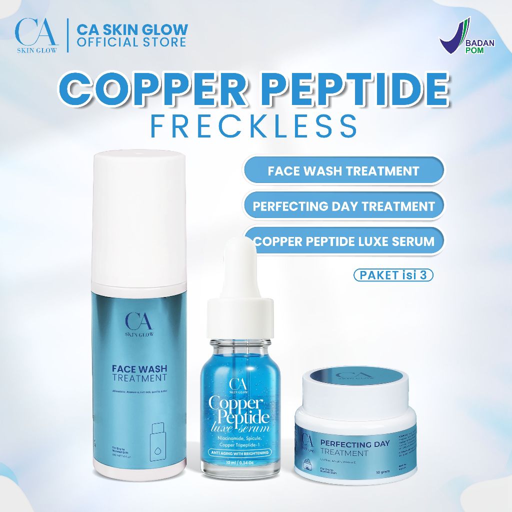Paket Copper Peptide Freckless isi 3 CA SKIN GLOW