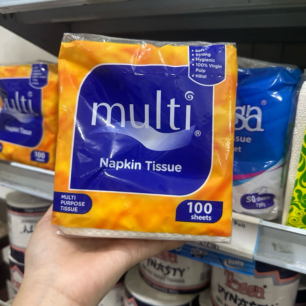 MULTI NAPKIN TISSUE 100 SHEETS