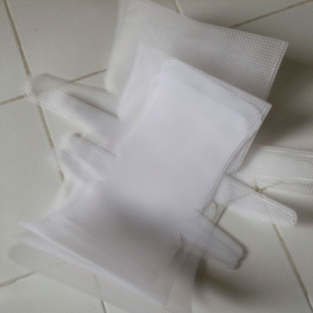 Canvas Plastik Bag/canvas plastik tas rajut/ bahan DIY