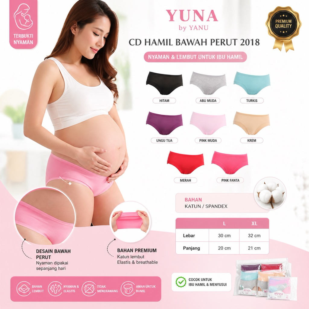 YUNA | Size L - XL | CD Hamil Bawah Perut YUNA 2018