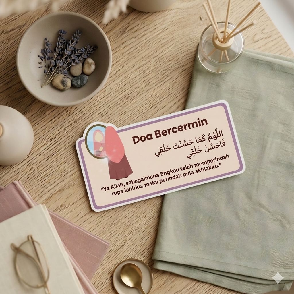 [STIKER ISLAMI] DOA BERCERMIN | STIKER DOA | JOURNAL STICKER