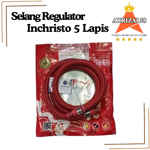 AFL (BUBBLEWRAP) INCHRISTO SELANG BAJA REGULATOR KOMPOR GAS LPG 5 LAPIS GARANSI 2 TAHUN