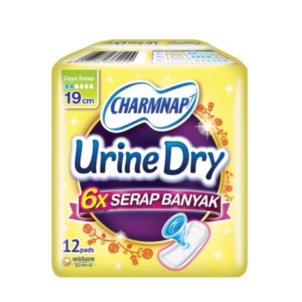 Charmnap Urine Dry 19 cm Pembalut Urine 12 Pads
