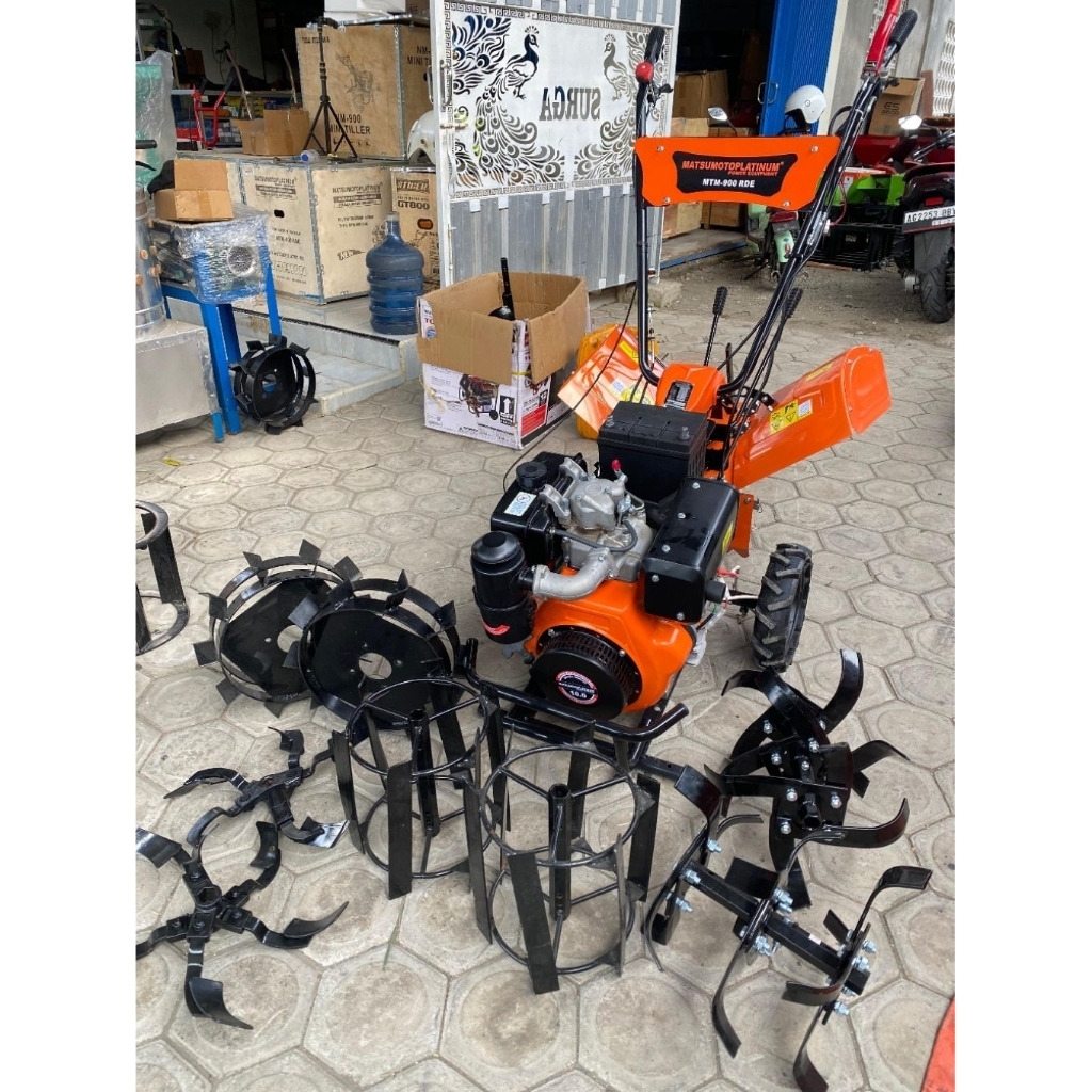 CULTIVATOR RTH MATSUMOTO MTM-900RDE 10HP SOLAR DOUBLE STARTER DAYA AKI