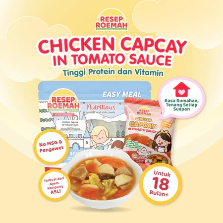 RESEP ROEMAH / Chicken Capcay in Tomato Sauce / Capcay Ayam Saus Merah / Kids Frozen Food / No MSG