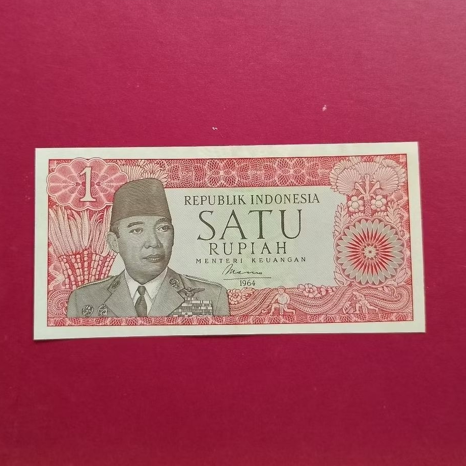 Asli UKI Rp. 1 rupiah seri Soekarno tahun 1964