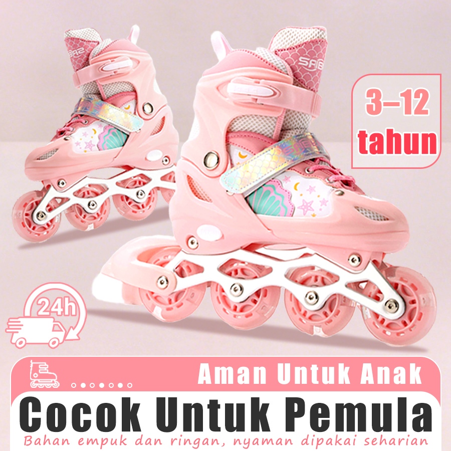 MTG sepatu roda/sepatu roda Oxelo/Sepatu Roda Inline Terbaru, Desain Keren, Anti Slip, Cocok Semua U