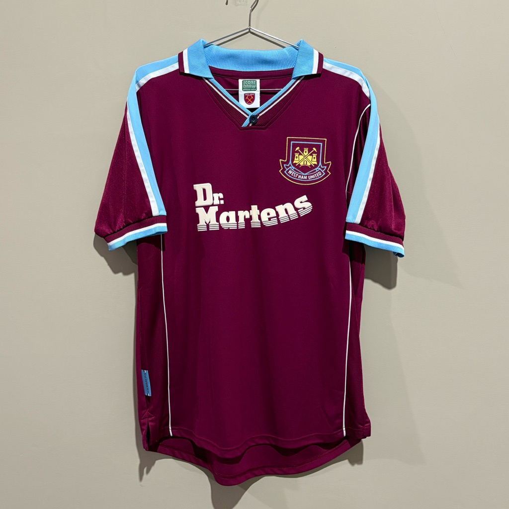 West Ham Home 1999/2001 Original Score Draw | Jersey West Ham United Westham Wesham