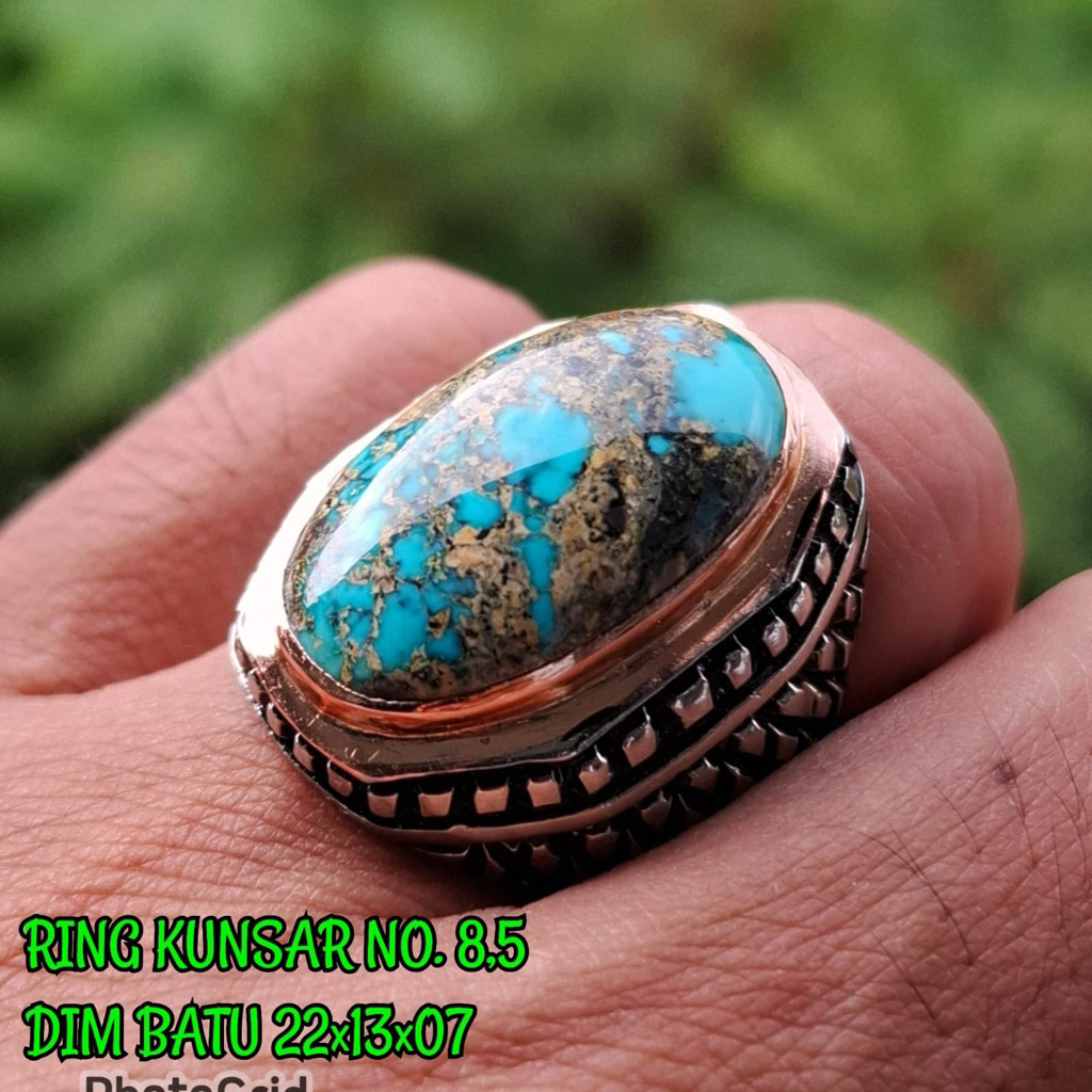 Cincin Batu Pirus Persia Iran Ring Kunsar