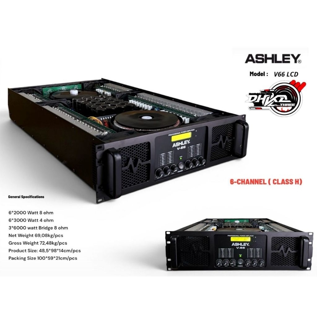 POWER ASHLEY 6 CH V66LCD/ Power Ashley 6Ch V66Lcd/ power ashley 6ch v66lcd