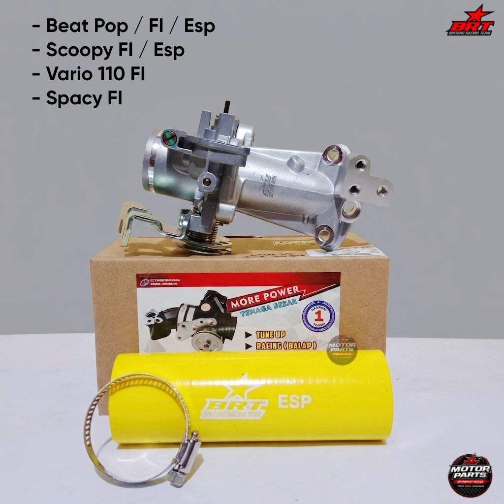 THROTTLE BODY BRT & VELOCITY BANANA BEAT POP/FI/ESP VARIO 110 FI // TB BRT BEAT POP / FI /ESP VARIO 