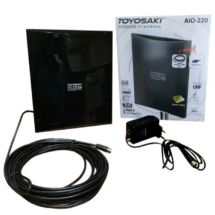 PROMO ANTENA TV DIGITAL UNTUK SET TOP BOX/ TOYOSAKI AIO-220 AW ANTENA TV DALAM DAN LUAR RUANGAN /ANT