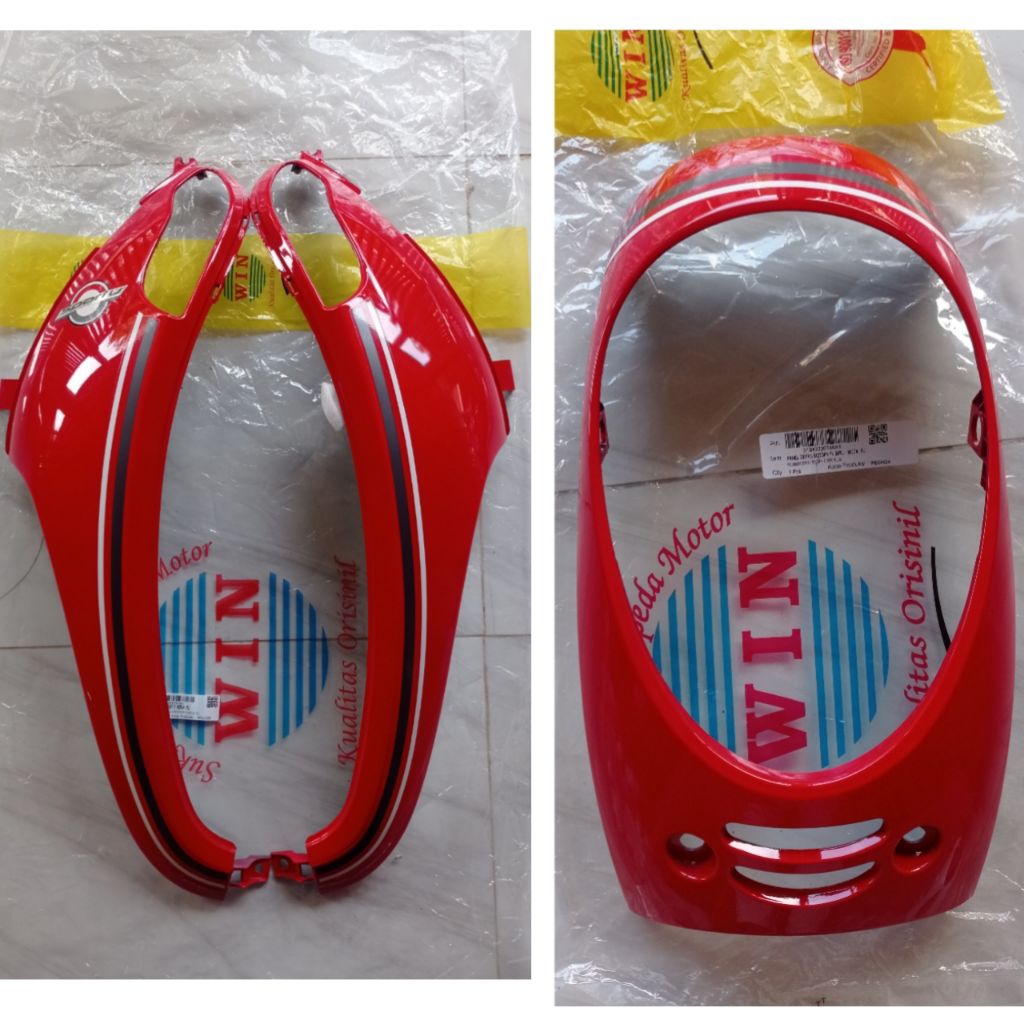cover body depan scoopy fi 2013 - 2016 merah