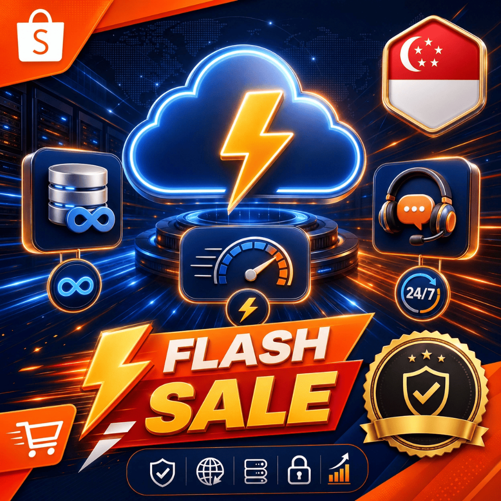 Unlimited Hosting SSD NVMe Server Singapore 1 Tahun