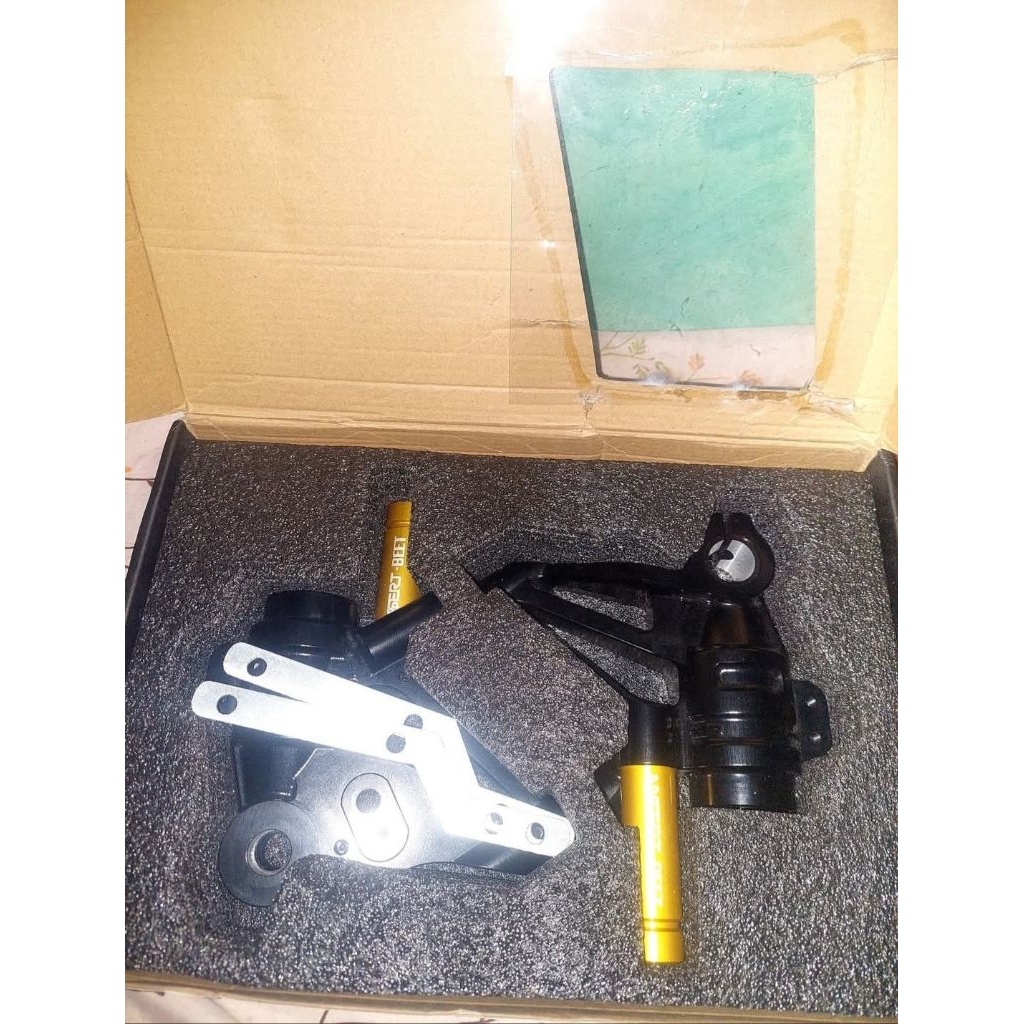 Bottom Shock (up side down) Double Disc CNC Billet Radial Honda CBR 250 RR ZX25R R25 NEW Nassert Bee