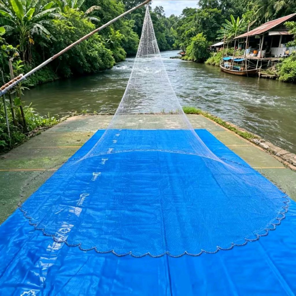 OBRAL JALA IKAN DAN UDANG 4,5 METER SIAP PAKAI BAHAN SENAR LUBANG JARI KELINGKING BAHAN SENAR MURAH