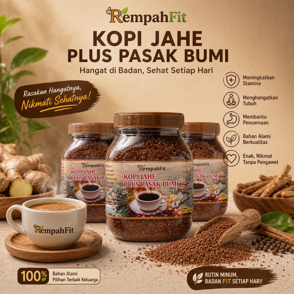 Rempahfit Kopi Jahe Plus Pasak bumi 330gr
