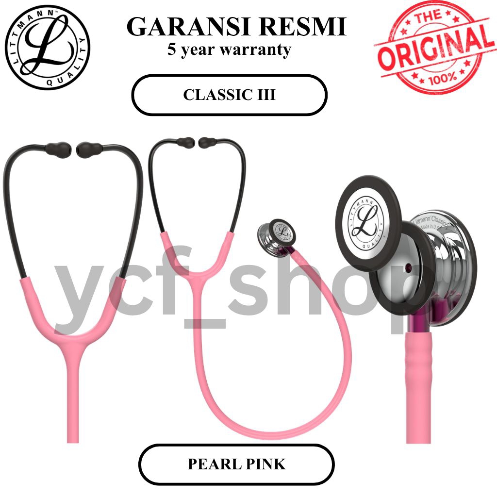 3M Stetoskop Littmann Classic III Pearl Pink / Stetoskop Dewasa / Stetoskop Littmann / Stetoscope Or