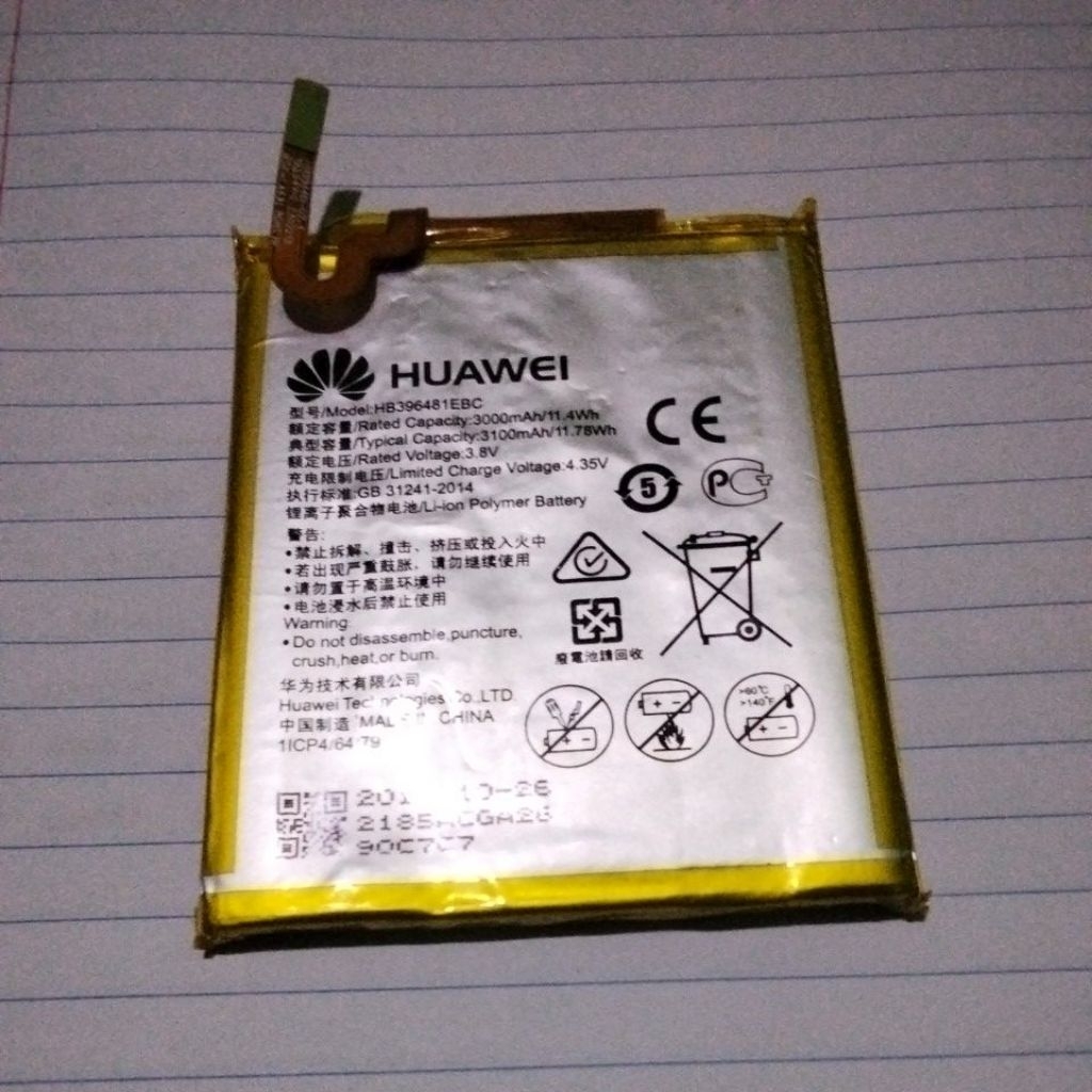 baterai original copotan Huawei y6ii normal tested