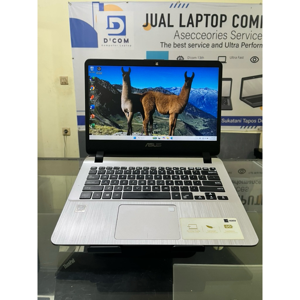 Asus VivoBook A407, Intel Core i3 7020U, RAM 8 GB, SSD 128 GB, VGA Intel HD Graphics