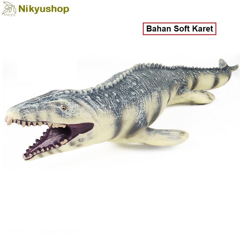 [Nikyushop] Mainan Edukasi Pajangan Hewan Dinosaurus Mosasaurus Jurassic Kadal Air Animal Figure