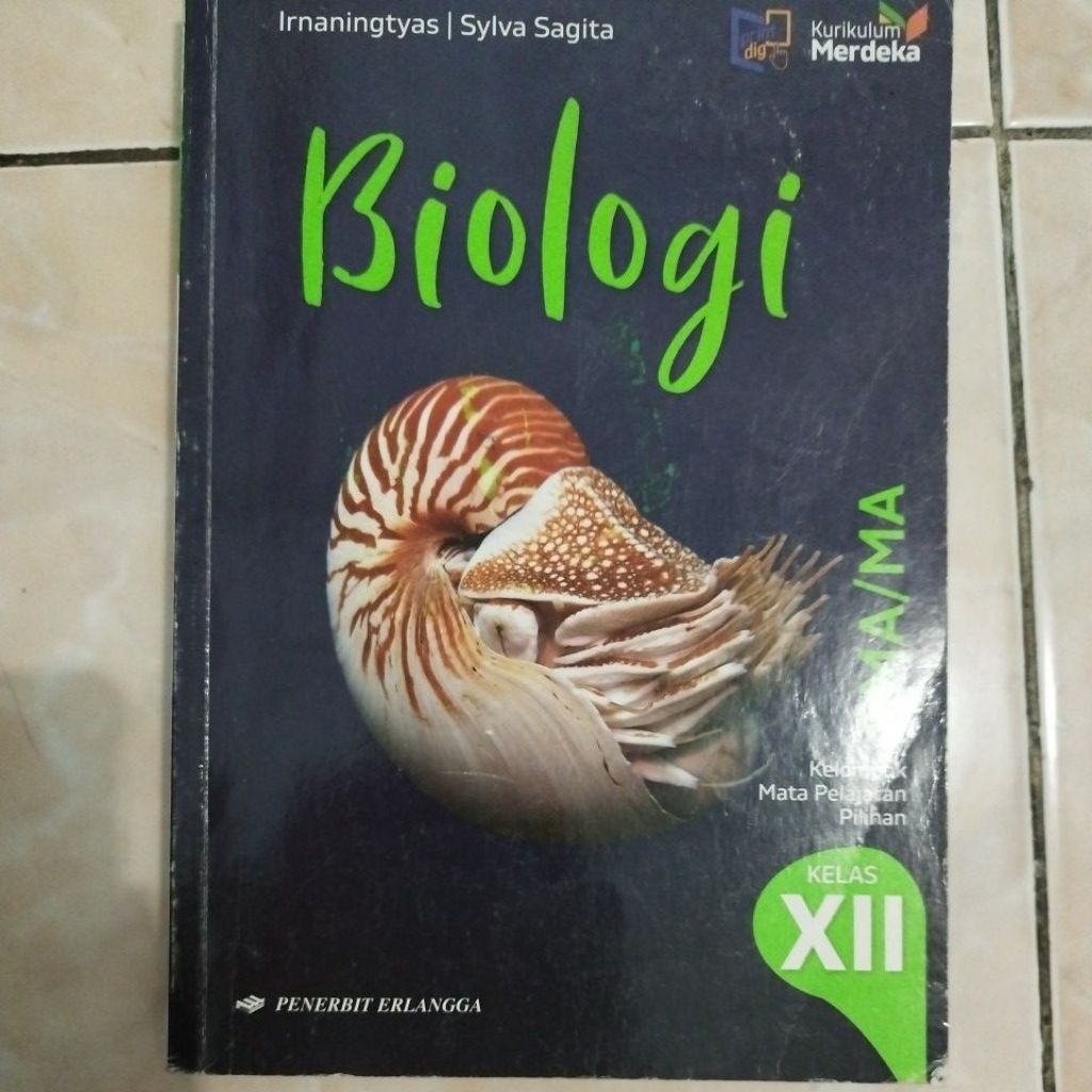 Biologi Kelas 12 Kurikulum Merdeka Penerbit Erlangga (Bekas)