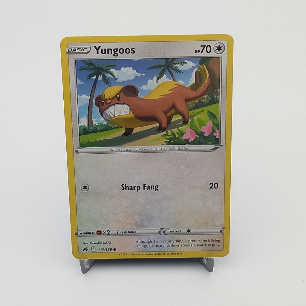 Kartu TCG Pokemon EN Original Yungoos CRZ Crown Zenith 117/159